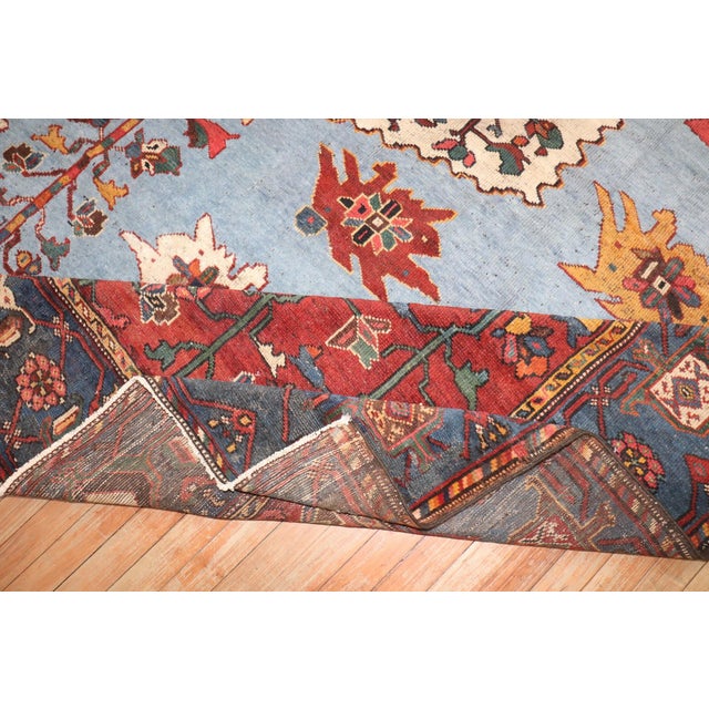 Dramatic Floral Persian Bakhtiari Rug no. j3160 For Sale - Image 11 of 12
