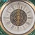 Vintage West German Green & Turquoise Ceramic Mantel Clock, Baroque Rococo Style For Sale - Image 4 of 13