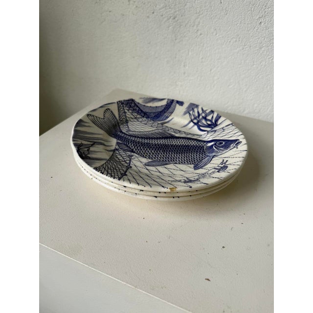 Fish Plates, 1980s, Set of 3 For Sale - Image 15 of 18