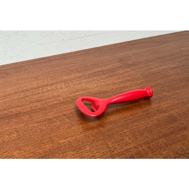 Mid-Century Modern Bottle Opener in Red Metal, 1960s For Sale - Image 6 of 18
