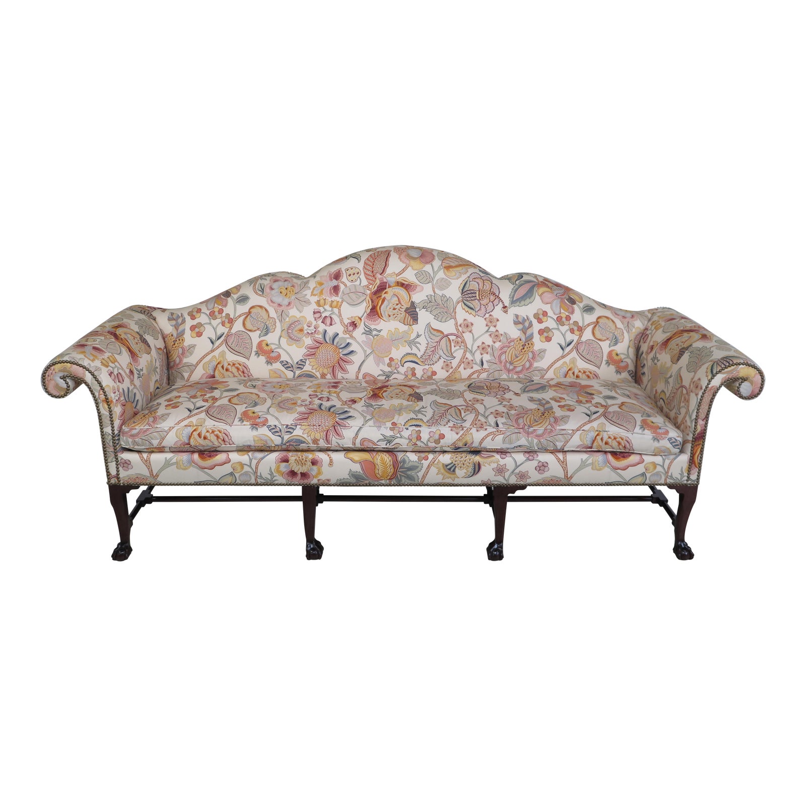 Kindel Irish Ball & Claw Mahogany Sofa Chairish