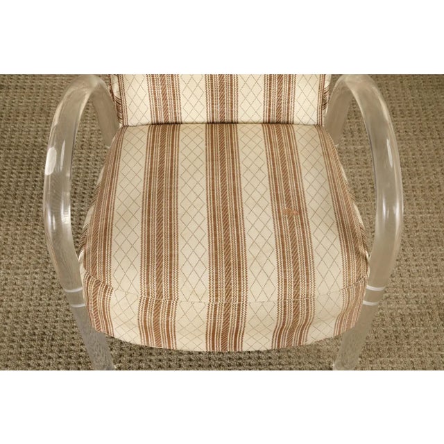 Set of Five Lucite Waterfall Dining Chairs by Hill Manufacturing, 1980s For Sale - Image 9 of 18