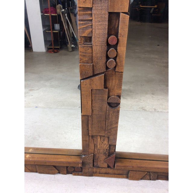Mid Century Modern Long Rectangular Wall Mirror by Pueblo From Lane Furniture For Sale In Philadelphia - Image 6 of 18