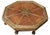 Wood Antique Octagonal Low Hardwood Eastern Table with Decorative Brass Trims, 1890s For Sale - Image 7 of 12