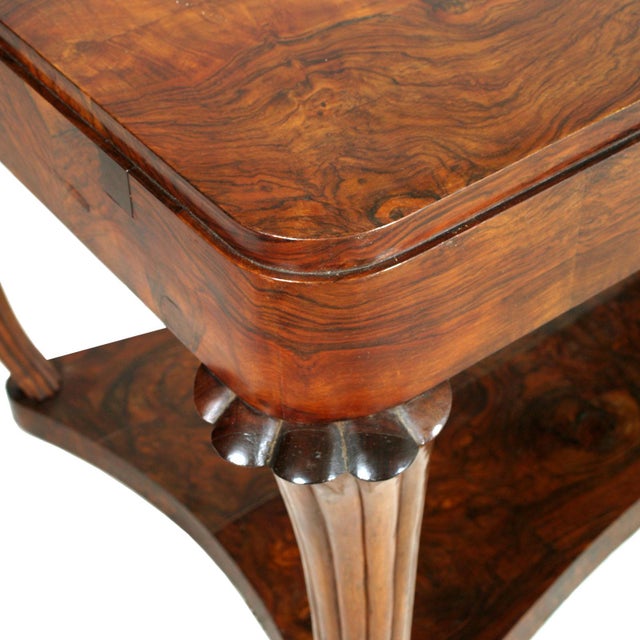Art Deco Burl Walnut Table and Chairs by Testolini & Salviati, 1920s, Set of 7 For Sale - Image 10 of 13