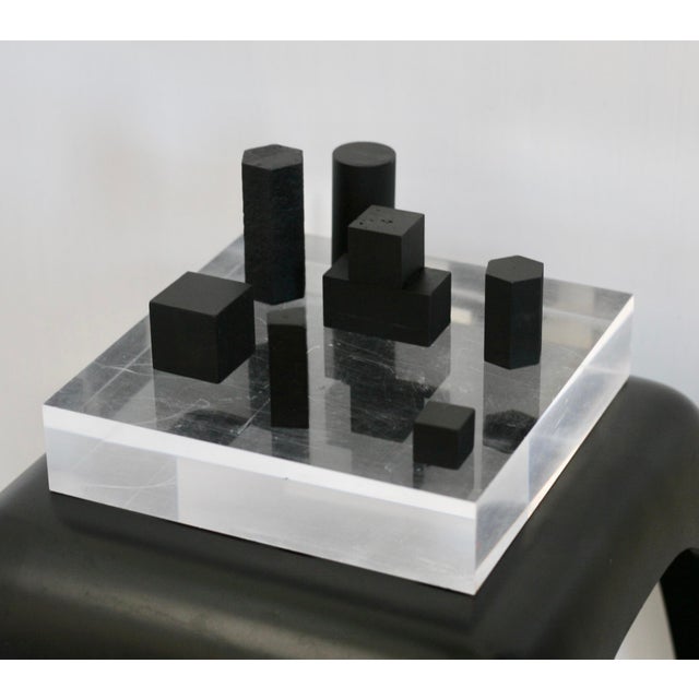 Geometric Elements on Slab, 1970s, Steel & Acrylic For Sale - Image 12 of 15