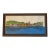 1980s Michael Donelan Watercolor "Grenada Seaside" — Panoramic Dark Wood Frame For Sale