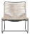 Brown Jordan Walter Lamb Aluminum Lounge Chair, Textured Pewter frame with Pebble fabric For Sale