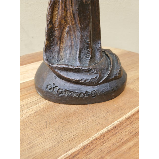 1980s Jesus Ascending Bronze Staute For Sale - Image 4 of 13