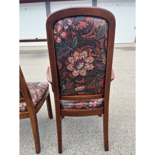 1980s 1980s Set of 6 Ethan Allen Canova Dining Chairs For Sale - Image 5 of 11