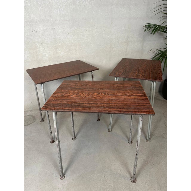 Industrial Vintage Industrial Steel and Composite School Desk, 1960s For Sale - Image 3 of 18