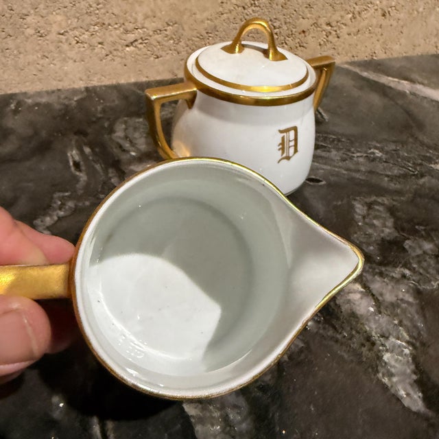 Stouffer KMP Creamer Sugar Porcelain For Sale - Image 9 of 17