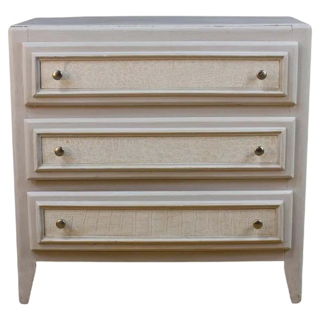 Vintage White Commode, 1950s For Sale