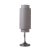 2020s 1960s Nova of California Mid Century Lollipop Linen Table Lamp - Black Nickel, Cashmere Gray Linen Shade, on/Off Pull C For Sale - Image 5 of 15