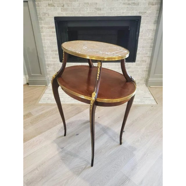 Wood 19th Century French Belle Epoch Tiered Dessert Table For Sale - Image 7 of 11