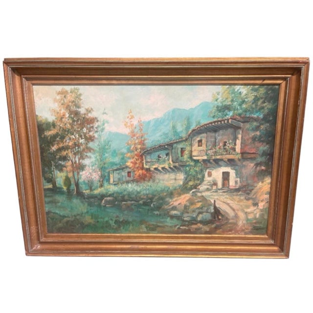 1960s Rural Mountain Landscape With Alpine Architecture For Sale In West Palm - Image 6 of 12