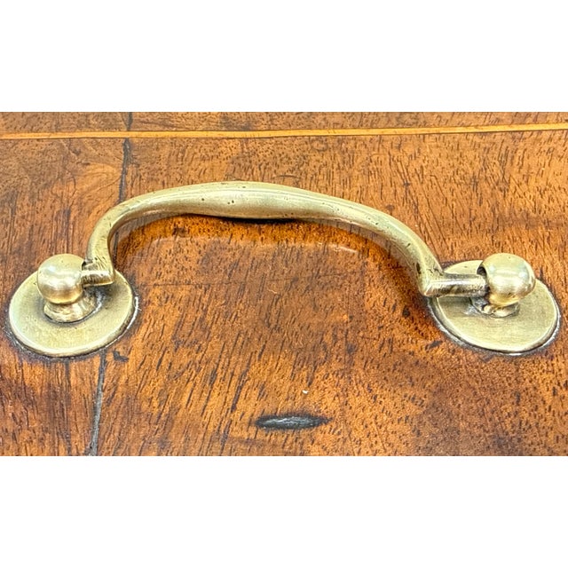 Georgian Walnut Rectangular Tea Caddy, 18th Century For Sale - Image 12 of 15