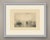 A wide, hazy view across the lagoon at venice. Gondolas glide over still water toward the viewer, the nearest with its...