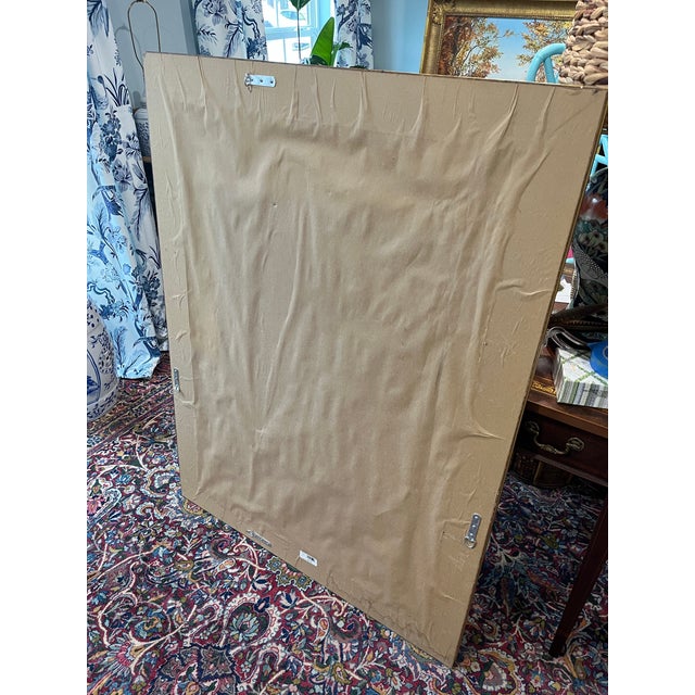 Late 20th Century Gold Leaf Greek Key Hollywood Regency Beveled Mirror For Sale In Raleigh - Image 6 of 10