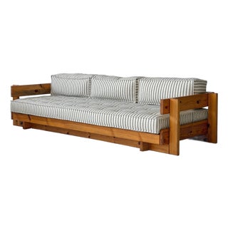 1970s Swedish Pine Daybed Sofa Attributed to Yngve Ekström for Swedese For Sale