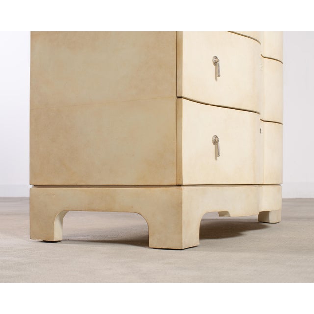 Ralph Lauren Art Deco Style Beauworth Parchment Chest For Sale - Image 16 of 17