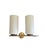 Double wall light wall light from the 1950s–1960s, featuring opaline glass shades, polished brass structure, and...