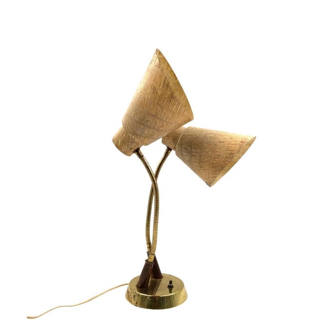 Mid-Century Modern Mid-Century Modern Two Lights Lamp, France, 1960s For Sale - Image 3 of 18