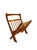 Wood Vintage Danish Modern Teak Folding Magazine Rack | Mid-Century Scandinavian Magazine Stand | Attributed to Ernest Sohn for Etco For Sale - Image 7 of 9