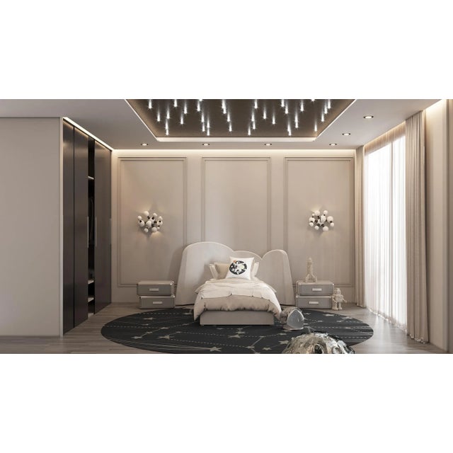 Black Atomic Wall Light by DelightFULL For Sale - Image 8 of 9