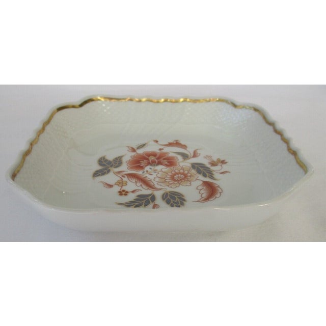 1960s 1960s Richard Ginori Scalloped Square Decorative Dish For Sale - Image 5 of 8