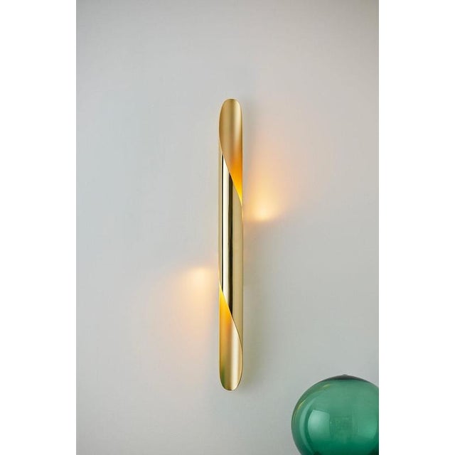 Contemporary Oblong Ruban Wall Lamp by Jennifer Midoz For Sale - Image 3 of 8