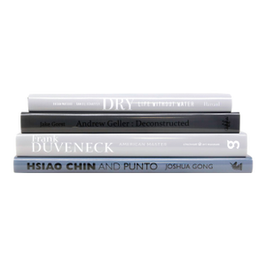 Decorative Books - Granite Coffee Table Stack - 4 Grey Books