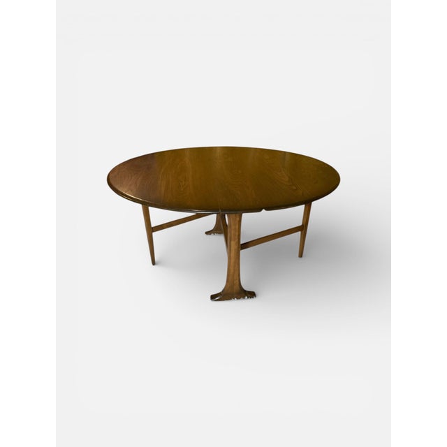 Windsor Gate Legged or Drop Leaf Dining Table from Ercol, 1950s For Sale - Image 12 of 12