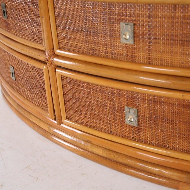 Vintage Rattan Chest of Drawers, 1970s For Sale - Image 12 of 16