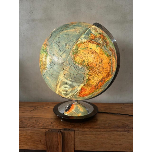 Vintage 1960's dbg duo glass globe lamp from darmstadt germany a very rare example from renowned german globe makers dbg....