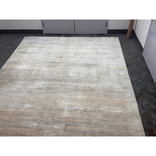 Textile 8ft 12in × 12ft 1in Stark Bendi Collection Jacquard Rug For Sale - Image 7 of 12