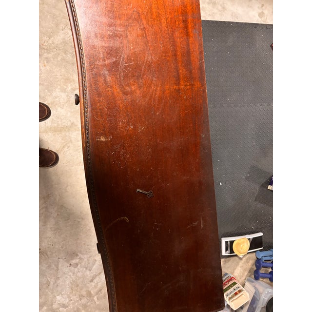 1940's Maddox Furniture Mahogany Two Door Bookcase/Cabinet For Sale - Image 4 of 10