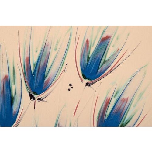 Large Ceramic Bowl with Floral Motifs by Heidi Fournier for Kähler, Denmark, 1960s For Sale - Image 4 of 7