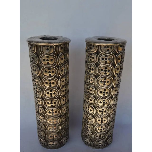 1950s Antonio Pineda Silver Candlesticks - a Pair For Sale - Image 5 of 11