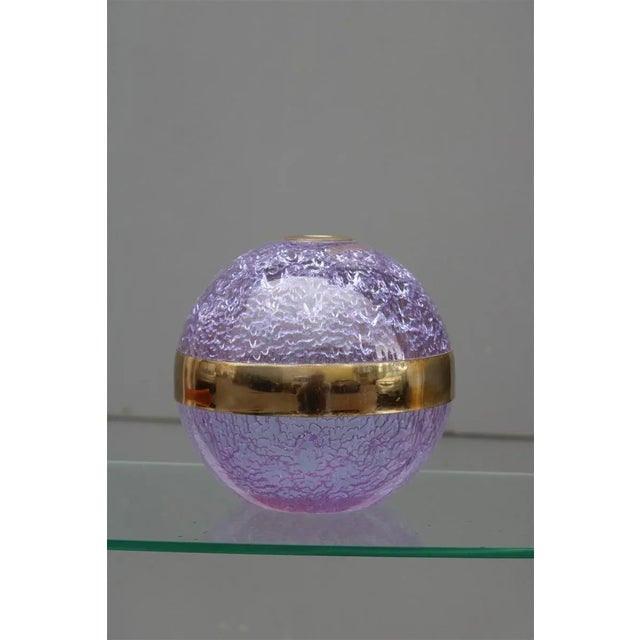 Metal Ball-Shaped Vase by Taddei, 1970s For Sale - Image 7 of 11