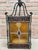 Wrought Iron and Stained Glass Ceiling Lantern Lamp, 1950s For Sale - Image 17 of 18