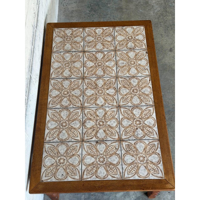 1960s Oak Tiles Coffee Table Danish Mid-Century Modern 1960s For Sale - Image 5 of 11
