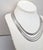 Mid-Century Modern Vintage 1970s Signed Monet Rhodium Plated Multi-Strand Necklace For Sale - Image 3 of 5