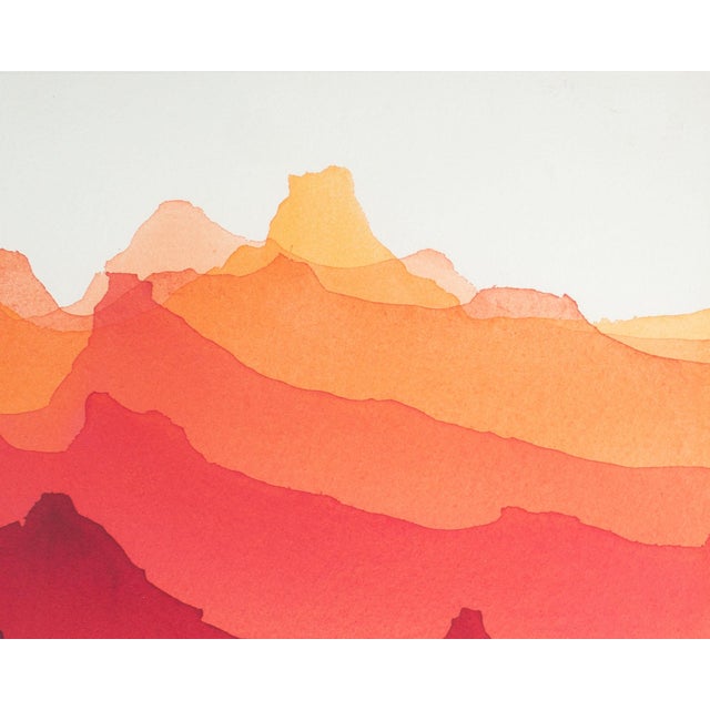 Contemporary “Mirage Ii” Abstract Watercolor Painting by Ann Leech For Sale - Image 3 of 10