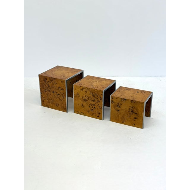 1970s Mid-Century Modern Root Wood Side Tables by Tommaso Barbi, 1970s, Set of 3 For Sale - Image 5 of 10