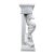 1980s Hollywood Regency Style Carved Wooden Mantel/Entrance Table (Silver-Plated Finish) For Sale - Image 9 of 16