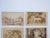 Late 19th century Grand Tour collection of 6 small carte de visite (CDV) photographs. Most photos of horses, dogs, hunting...