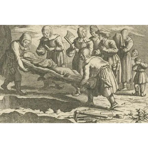 Workshop of Picart, Marriage, Baptism, and Other Customs of the Sami People in Lapland, 1726, Print For Sale - Image 4 of 9