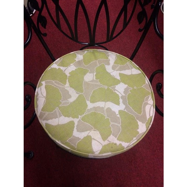 1950s Vintage Garden Chairs, Black Metal Garden Chairs For Sale - Image 5 of 6