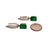 Diamond Emerald Earrings 4.74 TCW 14 Karat White Gold Certified For Sale - Image 4 of 12